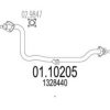 MTS 01.10205 Exhaust Pipe
